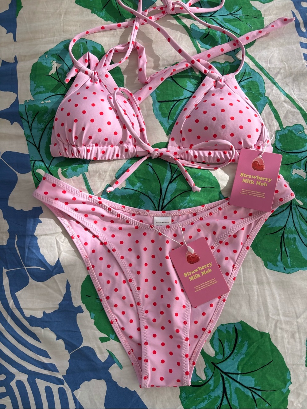 Strawberry Milk Mob bikini set size S